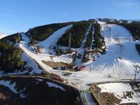 Der letzte Schnee auf der Piste in Soldeu