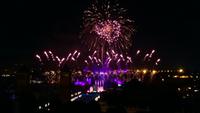 Feuerwerk über dem Place d' Espanya