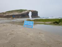Kathedralenstrand in Ribadeo bei Ebbe (8)