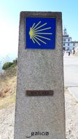 Kilometer 0 des Jakobswegs am Kap Finisterre