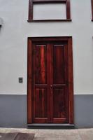 La Laguna, Teneriffa, UNESCO Weltkulturerbe, Tür aus Kanarischem Pinienholz