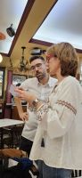 Logrono, Cafe Moderno, Essensbestellung