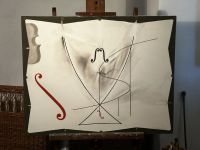 Pubol: Schlösschen von Gala Dali - Dalis letzte Zeichnung