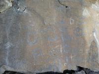 Spanien, El Hierro, Wanderung Lavafelder, Petroglyphen