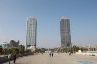 Spaziergang am Strand von Barcelona