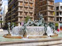 Valencia - Denkmal an Turia Fluss