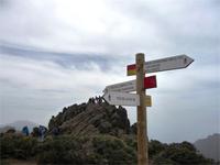 am Pico de la Cruz