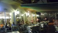 auf der Terrasse des Hotels in Roses 