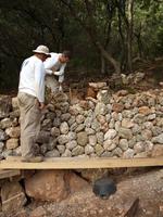 die Künstler bei der Arbeit