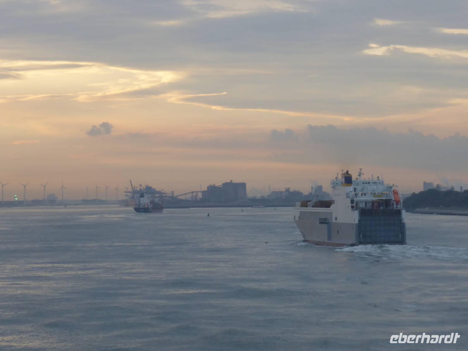 Abfahrt von Hoek van Holland