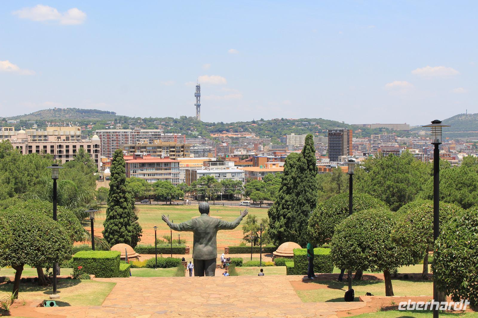 Union Buildings mit dem Denkmal von Nelson Mandela