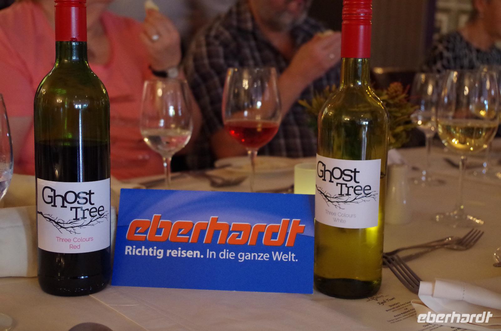 Abendessen im Devon Valley Hotel in Stellenboschin