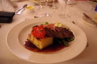 Abendessen im Devon Valley Hotel in Stellenboschin