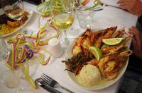 Silvester-Abendessen an der 