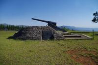 Foto-Stopp an der Kanone „Die Longtoms“ auf der Panorama-Route 