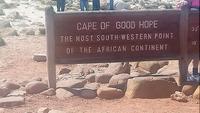 Holzschild am Kap der Guten Hoffnung