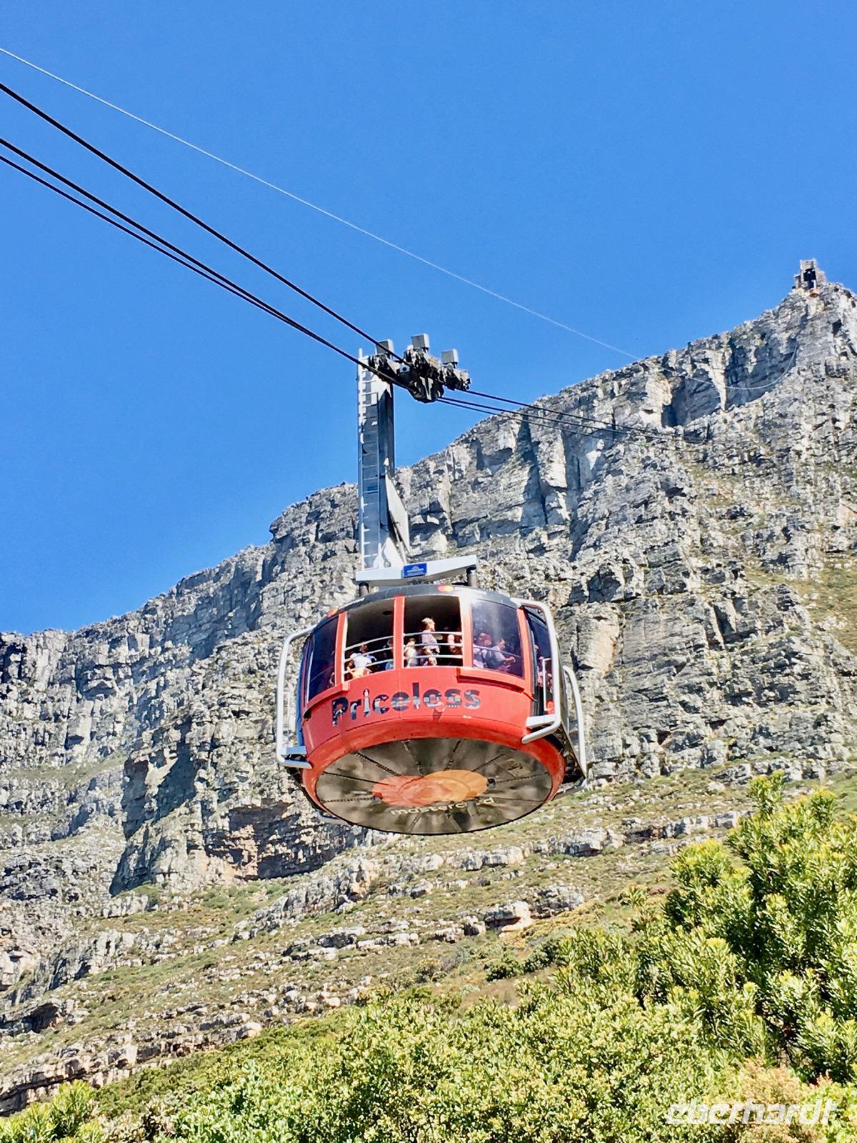 Kapstadt: Auffahrt zum Tafelberg