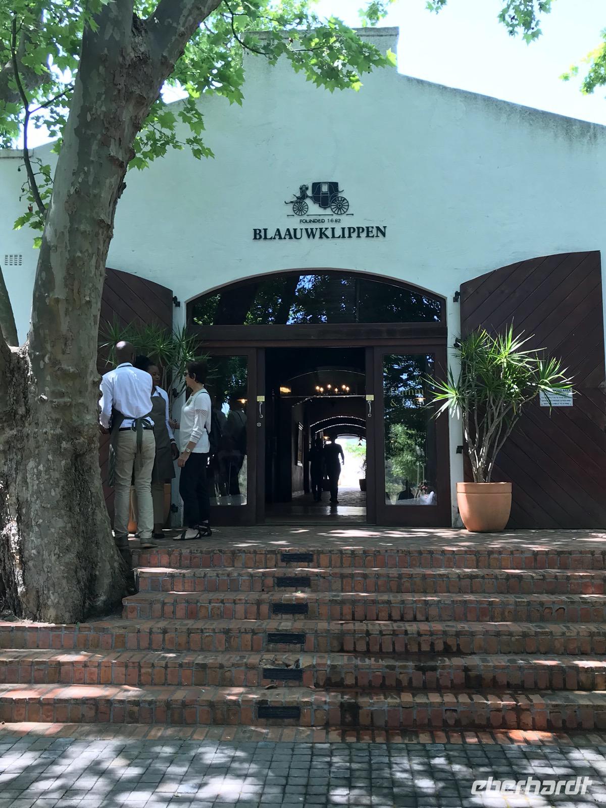 Ausflug Winelands: Weingut Blaauwklippen