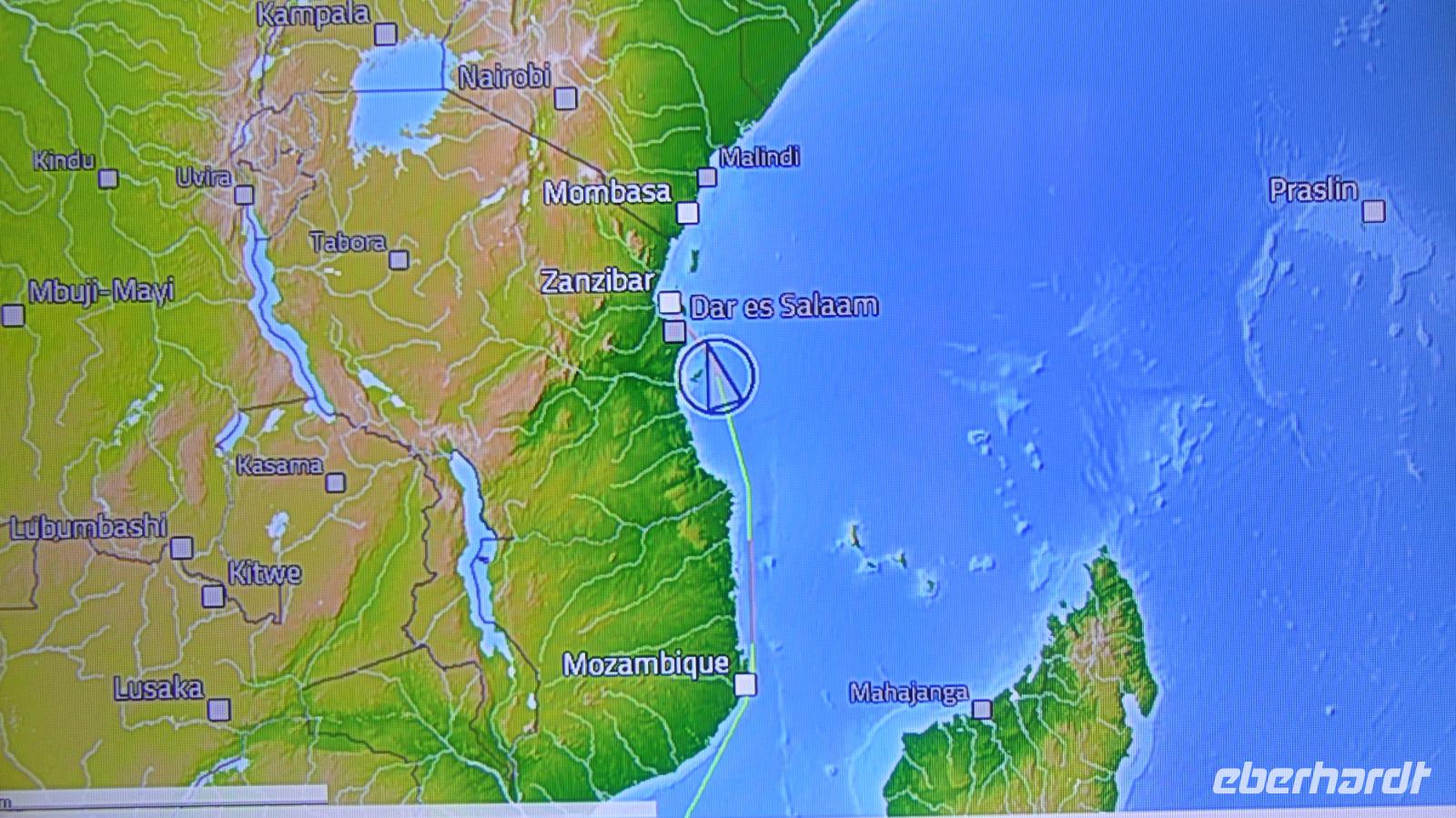 unterwegs nach Sansibar