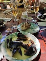 Köstliches Mittag auf dem Weingut Blauklippen