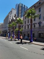 Leere Straßen in Erwartung des Karnevalumzugs in Kapstadt