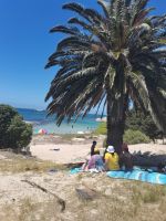 Strandleben um Kapstadt in der Ferienzeit im Winter