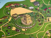 Übersichtsplan des Geländes um das Vortrekker Monument