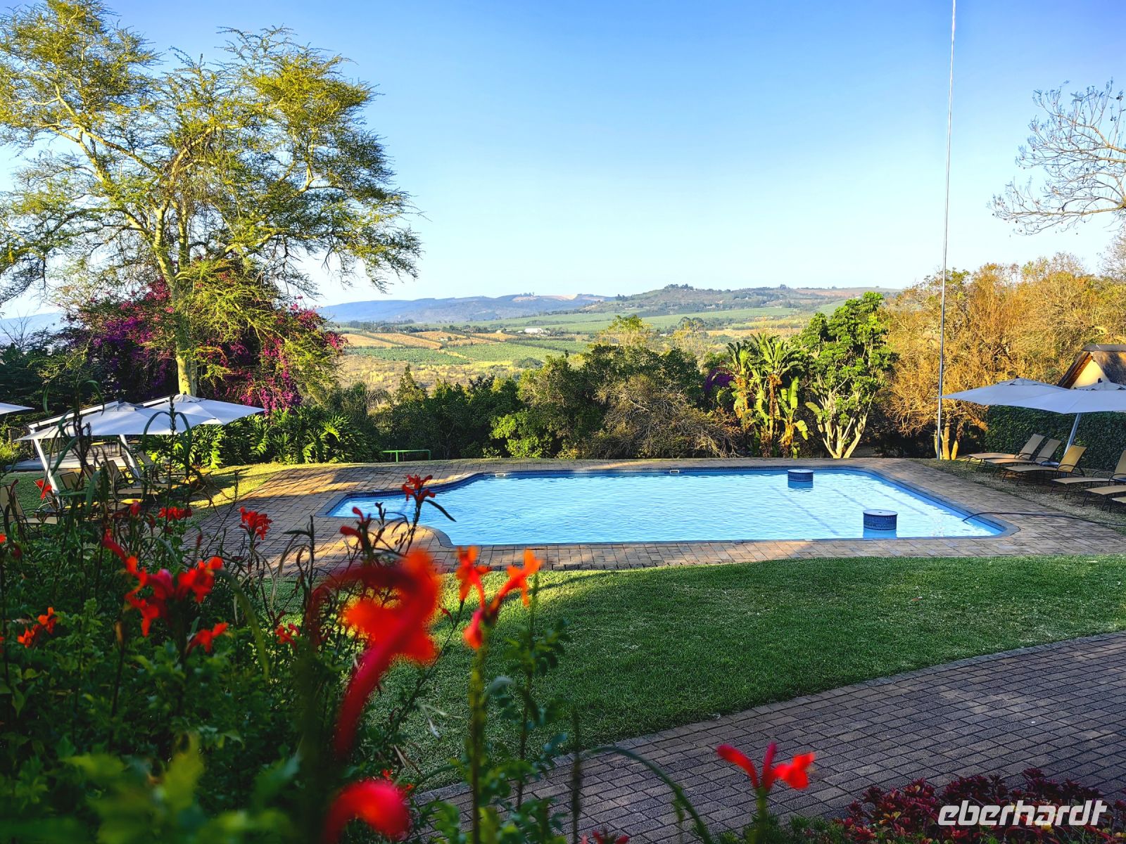 Aussicht beim Frühstück in Hazyview