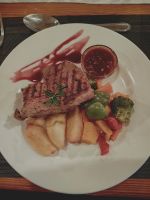 Leckeres Rumpsteak zum Abendessen