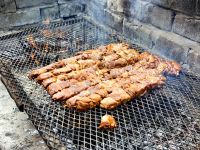 Marinierte Hähnchenspieße im Addo Elephant Park