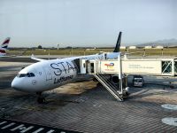 Die Lufthansamaschine bringt uns nach Frankfurt