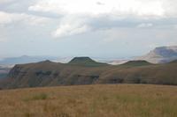 Hochebene in der Cathedral Peak-Region