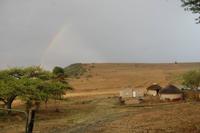 Regenbogen in den Drakensbergen