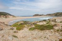 Blick zurück zur Badebucht