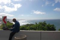 Auf dem Weg nach Kapstadt: Blick zurück zur Victoria-Bay