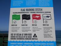 Küstenstraße zwischen Strand und Hermanus (R44) - Hai-Warnsystem