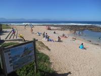 Fahrt vom Cape Agulhas nach Knysna - Strand von Mossel Bay