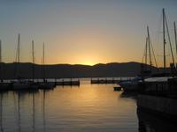 Knysna (Sonnenuntergang an der Waterfront)