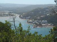 Featherbed Naturreservat (Fahrtimpressionen vom Geländewagen aus - Blick auf die Knysna-Lagune)