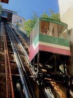 Zahnradbahn, Valparaiso, Chile.