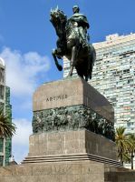 Artigas, Unabhängigkeitsplatz, Montevideo, Uruguay.