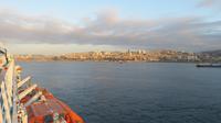 Abendstimmung beim Auslaufen aus Valparaiso, Chile