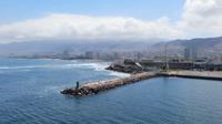Ankunft am Hafen von Antofagasta, Chile