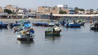 Fischerboote im Hafen von Paracas, Peru