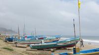 Fischerboote am Strand von San Lorenzo, Ecuador