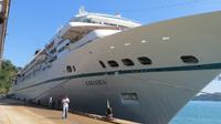 MS Amadea im Hafen von Golfito, Costa Rica