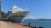 MS Amadea im Hafen von Golfito, Costa Rica