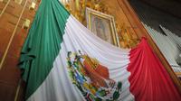 Gnadenbild Marias mit der Flagge von Mexiko, Unsere Liebe Jungfrau von Guadeloupe