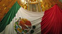 Gnadenbild Marias mit der Flagge von Mexiko, Unsere Liebe Jungfrau von Guadeloupe