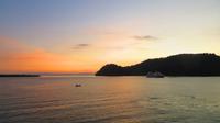Abendstimmung beim Auslaufen in der Bucht von Golfito, Costa Rica